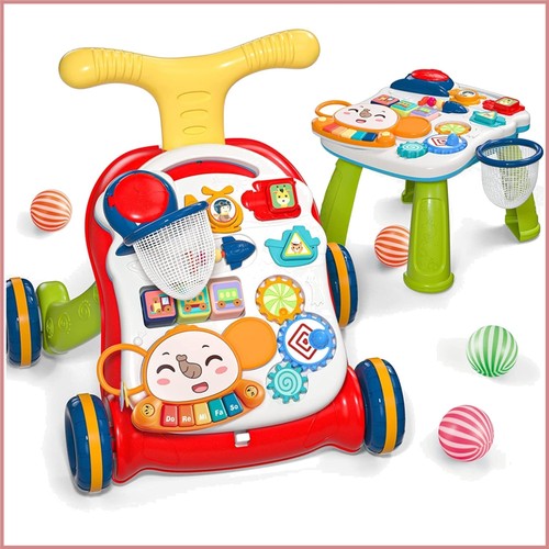 Sit stand learning walker - sit, to