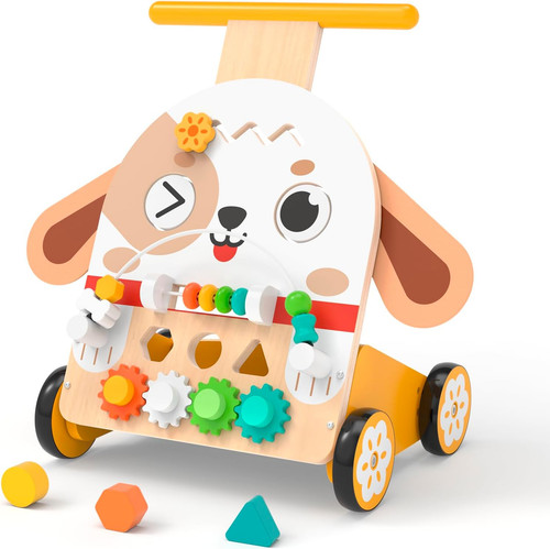 Wooden baby walker in - wooden,