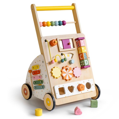 Wooden push walker activity - push,