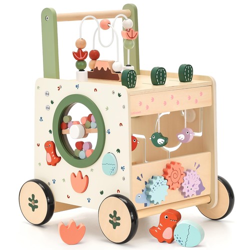 Wooden baby push walker with - baby,