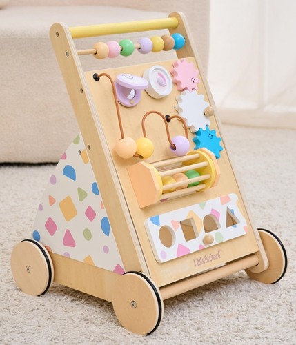 Wooden baby walker - wooden,